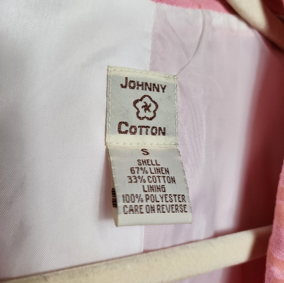 Johnny Was Pink Paisley Jaquard Double Button Collared Blazer Women's Si… - Picture 4 of 11